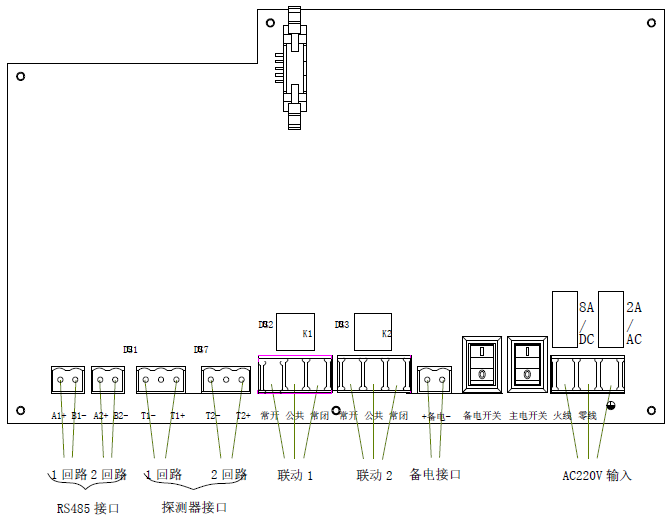 SSK-ZL-60N型可燃?xì)怏w報警控制器輸出板接線說明.png